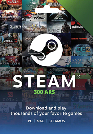 Steam Wallet 300 ARS Сard Цифровой код - фото