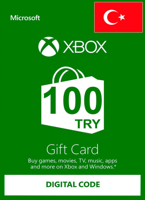 Xbox Gift Card 100 TRY Цифровой код