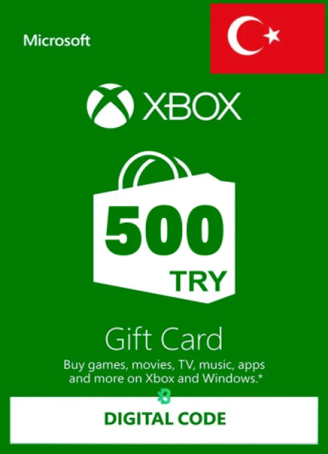 Xbox Gift Card 500 TRY Цифровой код - фото