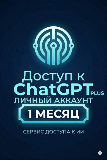 ChatGPT 5 Plus 1 месяц — Личный Аккаунт