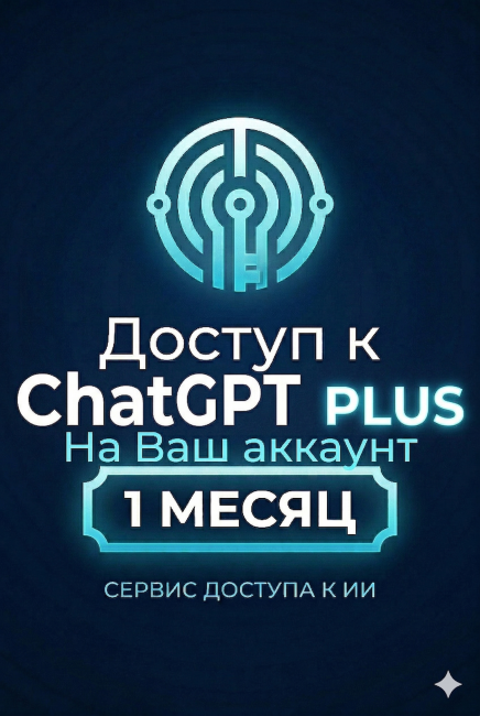 ChatGPT Plus 1 МЕСЯЦ  на Ваш Аккаунт